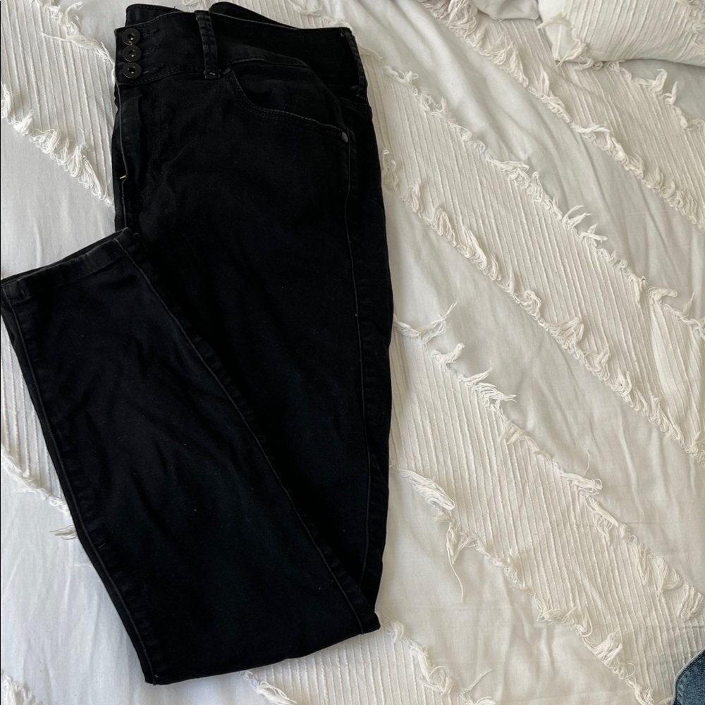 Torrid womens Dark Black Skinny Jeans